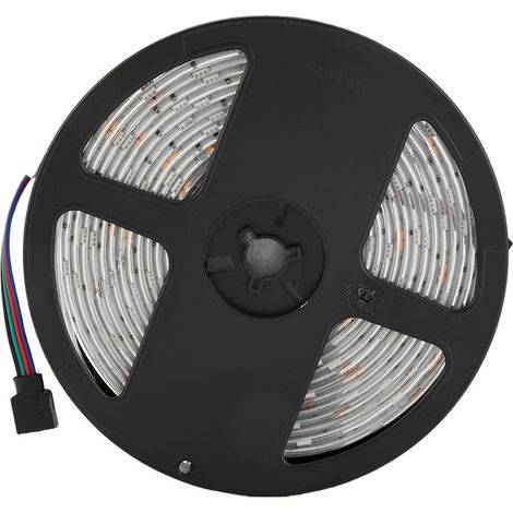 Ruban LED 5m 150LEDs RGB Multicolore Étanche IP65, Alimentation AC100-240V avec Prise UE, Guirlande Lumineuse Décorative pour Salon Bar Maison (1/5)
