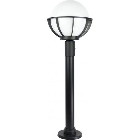 Paletto giardino nero 90cm globo 25cm E27 IP43 SU-MA (1/5)