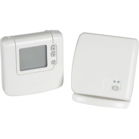 Honeywell – Thermostat d'ambiance digital non-programmable sans fil – Plage de réglage 5-35°C – Protection antigel – Boitier relais avec signal RF (1/5)