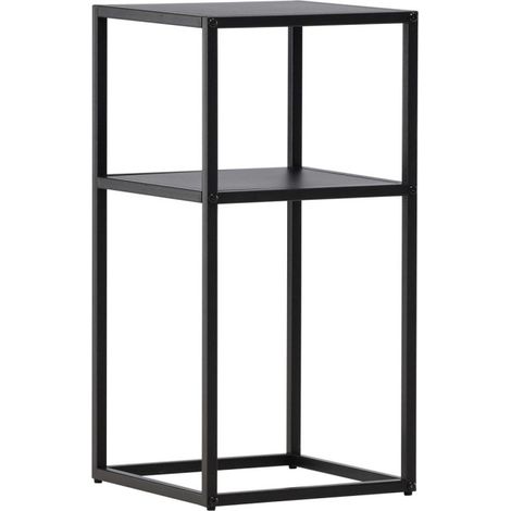Table d'Appoint en Métal "Punta Arenas" 60cm Noir (1/5)