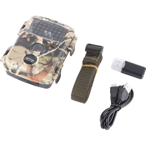 Mini caméra de surveillance de piste 12MP 1080P Caméra extérieure avec vision nocturne pour l'observation de la faune