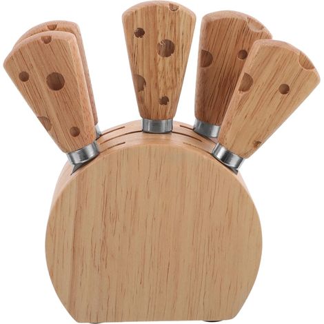 Ustensiles Charcuterie Acier Inoxydable avec Manches Ergonomiques Couteaux à Fromage Fourchettes et Trancheur Beurre Support pour Apéritives (1/5)