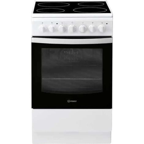 Cocina vitrocerámica 59l 4 fuegos blanca - IS5V5PCWFR - indesit -