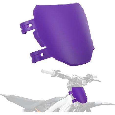 Plaque Immatriculation Moto,Porte Plaque Immatriculation Avant Moto Violet Support Plaque Immatriculation pour Light Bee/Talaria Sting/X160 X260/Eride Pro S SS SR Ebike Minibikes (1/5)