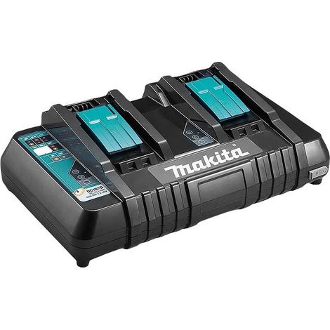 Chargeur batterie Makita dc18rd double port USB rapide (1/3)