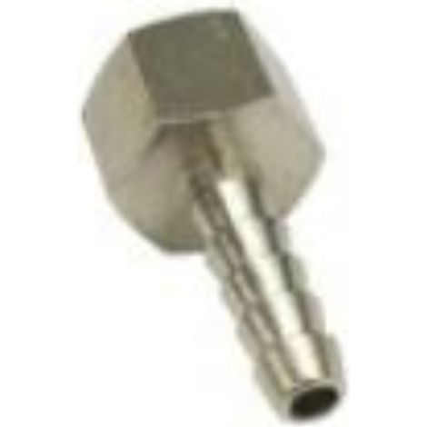 Racor portamanguera 1/8 H tubo 6 mm.