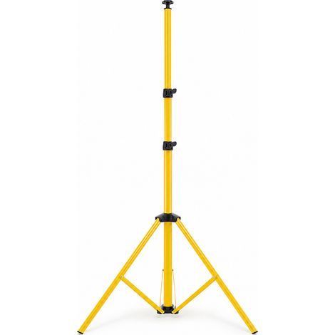 Wiederaufladbarer LED-Strahler mit teleskopischem Stativ 2,1 m Gelb