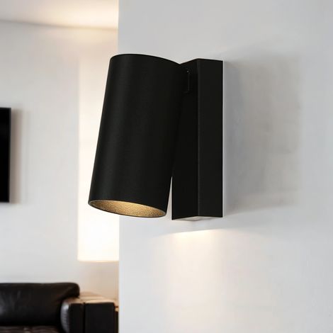 Spot Lampe Metall GU10 verstellbar Schwarz Modern Strahler (1/5)