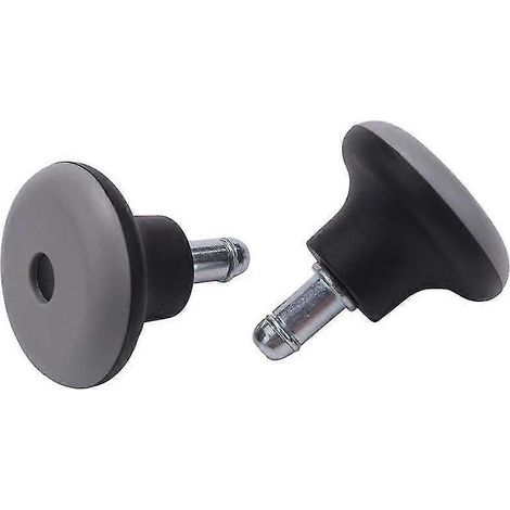 Lot de 5 patins de rechange pour roulettes de chaise de bureau pivotantes, avec butée et embouts pour tabouret de 5 cm (2 pouces). (1/5)