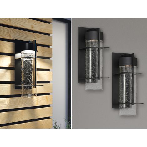 2er Set Moderne LED Außenwandleuchten aus Aluminium, Höhe 41cm (1/5)