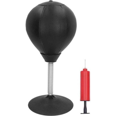 Boule de vitesse de bureau - ZOR® - Noire - Grande ventouse - Équipement de fitness vertical - Soulage le stress (1/5)