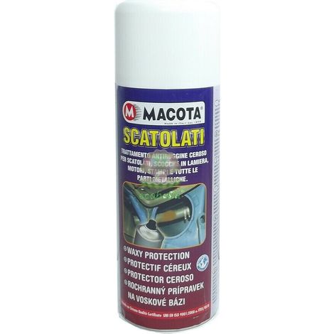 MACOTA SCATOLATI Protettivo Cera Spray Antiruggine per metalli Bomboletta 400 ml