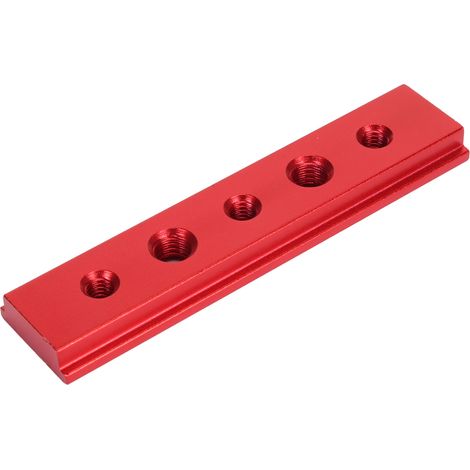 Rail de guidage 100mm fente en T trous alliage aluminium équipement menuiserie scie radiale établi accessoire 1 pièce (1/5)