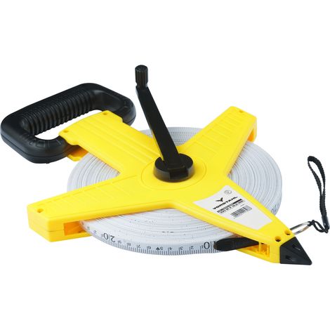 Cinta métrica de fibra de vidrio para topografía, 100 m x 12,5 mm, Vorstahl (1/5)