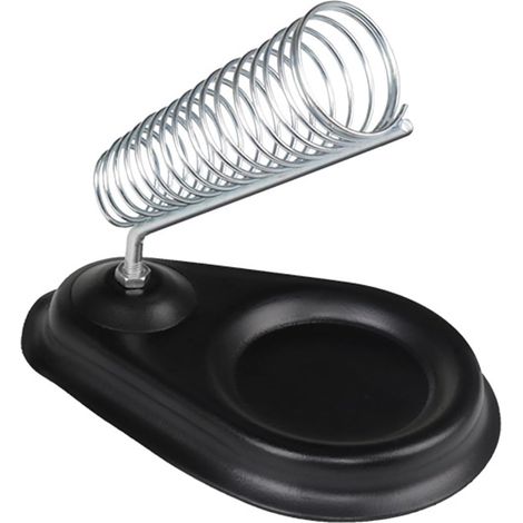 Supporto per saldatore rotondo per elettronica e artigiani, supporto per saldatore in ghisa pesante per utensili