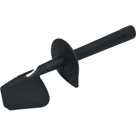 Espátula 2857 con collar de seguridad para Thermomix TM31 TM5. Raspador de masa de repuesto para procesador de alimentos. Apto para el contacto con alimentos. Plástico gris oscuro - Crezuo