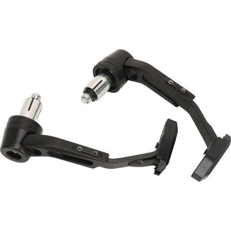 Paar CNC-gefräste Motorrad-Handschützer aus Aluminiumlegierung, universell für Lenker, Kupplungs- und Bremshebel, schwarz (1/5)