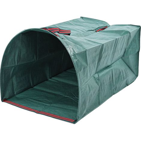 Sac de ramassage de feuilles de grande capacité, type pelle, pliable et réutilisable, avec poignées pour le nettoyage du jardin, vert foncé, 270 L, 105 x 56 x 43 cm / 41,3 x 22,0 x 16,9 pouces. (1/5)