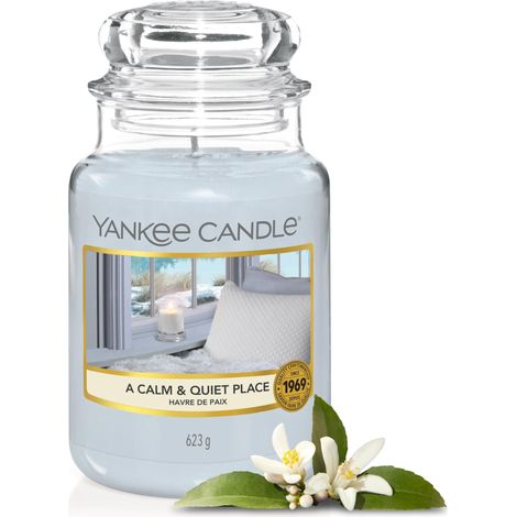 bougie parfumée Havre de paix  Format jarre  Bougie longue durée jusqu’à 150 heures de combustion  Cadeaux pour femmes (1/5)