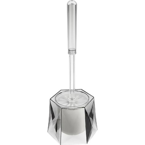 Portascopino grigio in plastica trasparente da appoggio Diamante (1/3)