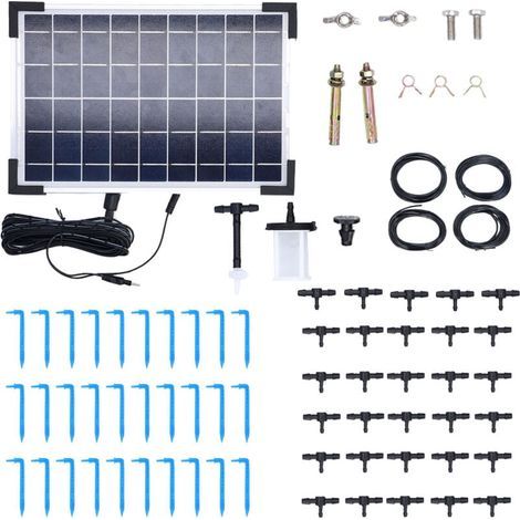 Système d'Arrosage Automatique Solaire 10 Modes de Minuterie Haute Efficacité Système d'Irrigation Solaire Multifonctionnel 9V 5W (1/5)