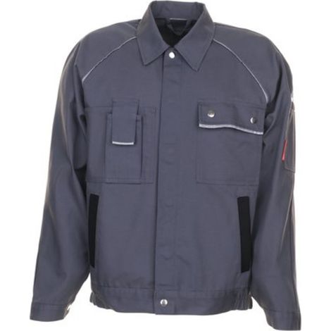 Bundjacke Canvas 320 Gr.52 grau/schwarz PLANAM (1/5)