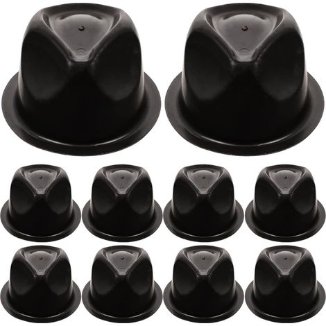 Lot de 10 supports à chapeaux ronds en PVC pour le rangement (1/5)