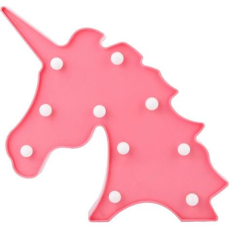 Veilleuse LED Licorne pour chambre d'enfant et salon - Lumière chaude (1/5)