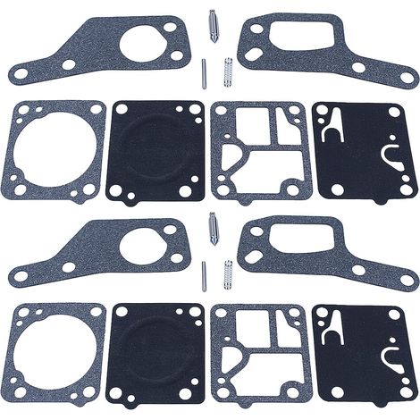 2 pièces kit de réparation de joints de carburateur RB19 compatible pour tronçonneuse McCulloch Mini Mac 110 120 130 140, pièces de rechange pour Zama RB19 M1 M7 (1/5)