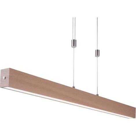 [GEBRAUCHT] B-Ware Leuchten Direkt Led Pendelleuchte Amanda Hängelampe Lampe Led Holzoptik Dimmbar