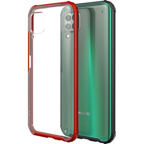 Coque pour Huawei P40 Lite, coque hybride mate antichoc, rouge (1/4)