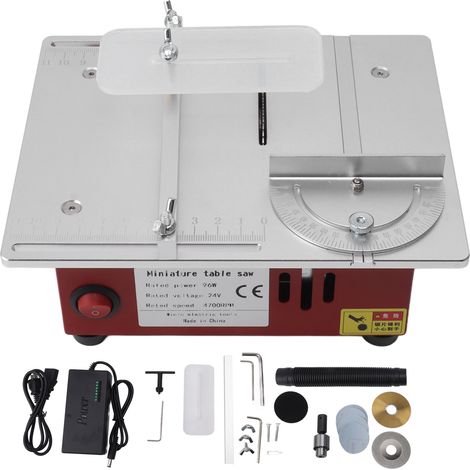 Scie de table multifonction 96W, outil de coupe bois mini pour bricolage maison, artisanat DIY, 110V-240V, fiche US (1/5)