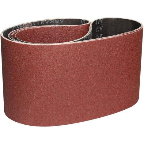 Bande Abrasive 150 x 1220 mm, Bandes Abrasives Mixte (grains 80/120/150/240/400) pour Ponceuses à Bande (5 pièces ) (1/5)