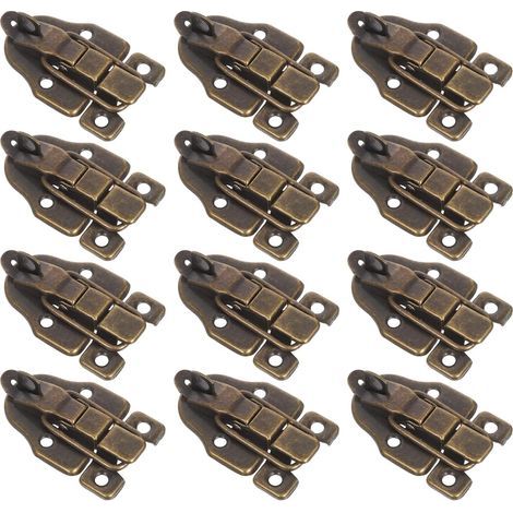 12 Pieces Decorative Rustproof Hardware Closure Durable Jewelry Chests (1/5)