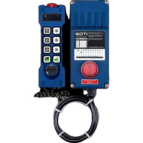Control remoto para grúa, 8 botones de velocidad única, grado de protección IP65. (1/2)