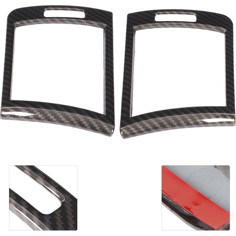 2-teiliges Set für BMW 3er E46 (1998-2004) Fahrzeugmodifikation: Seitlicher Lufteinlassrahmen aus Kohlefaser. (1/5)