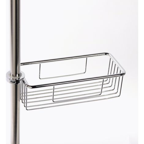 BATHBAZAAR - Panier de douche latéral REMIX en inox (1/5)