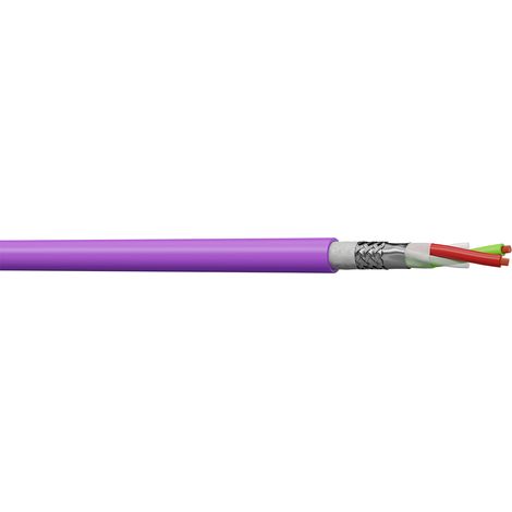 Câble BUS CAE Multimedia Connect, 2x 0,64 mm 22, Blindé PROFIBUS, 100m ( Prix pour Bobine de 100 Mètres )