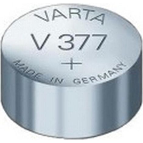 Pile bouton varta V377 argent 1 55 volts 27 mAh