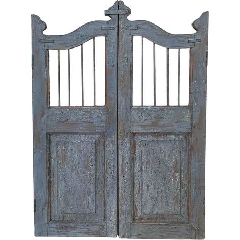 Puerta de madera acabado artesanal 80x3x103h cm