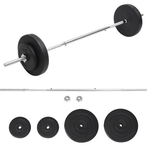 Ensemble d'haltères de 30 kg (disques de poids inclus) (1/5)