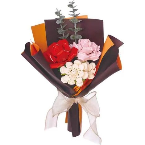 Bouquet de plantes - Ensemble de fleurs artificielles - Décoration de bureau ou d'intérieur - Cadeaux pour filles, garçons et adolescents de 8 ans et plus - Collection de plantes (1/5)