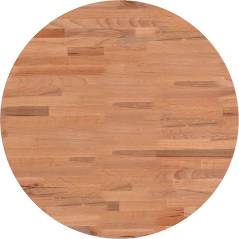 Dessus de table Ø50x4 rond bois massif de hêtre (1/5)