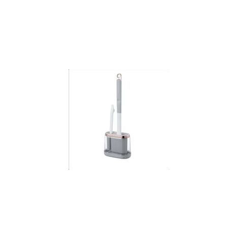 Brosse WC Brosses et supports de toilette Accessoire de salle de bain idéal pour caravane et camping car Laisse le sol de la salle de bain transparent pour le (1/5)