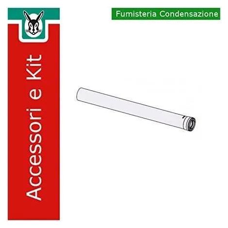 Vaillant Prolongación para caldera de condensación Conducción de aire/gas de combustión, PP, 80/125, 1,0 m, 303203