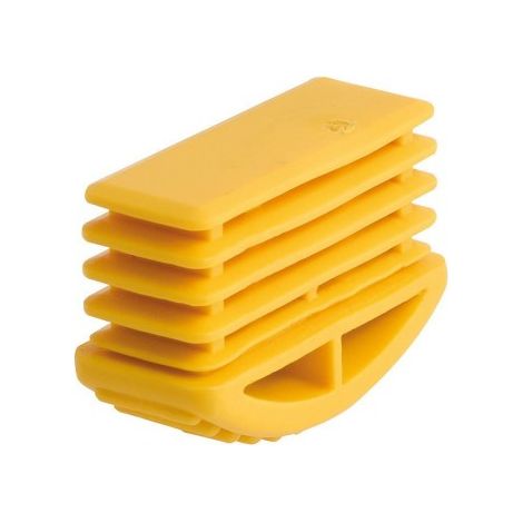 PIEDINO in PVC per SCALA SINGOLA Esterno 24x50 mm GIALLO MAURER (1/2)