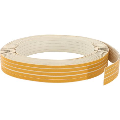 vidaXL Sello de ventana autoadhesivo Blanco 9 x 3 mm 50 m Espuma EPDM (1/2)