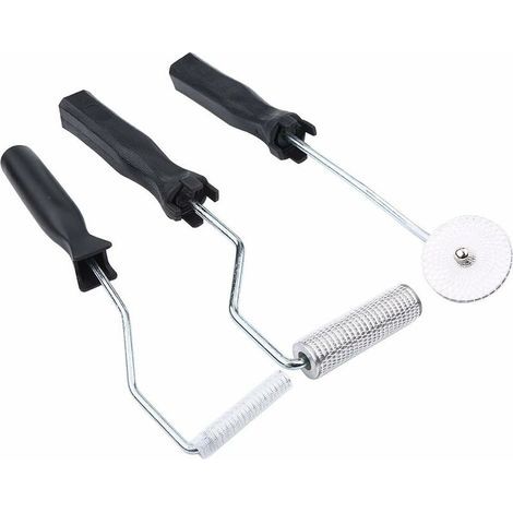 Rouleau Débulleur, 3pcs Rouleau de Stratification Rouleaux Résine en Fibre de Verre Bubble Paddle Roller pour FRP Elimination de Bulle d’Air (1/5)