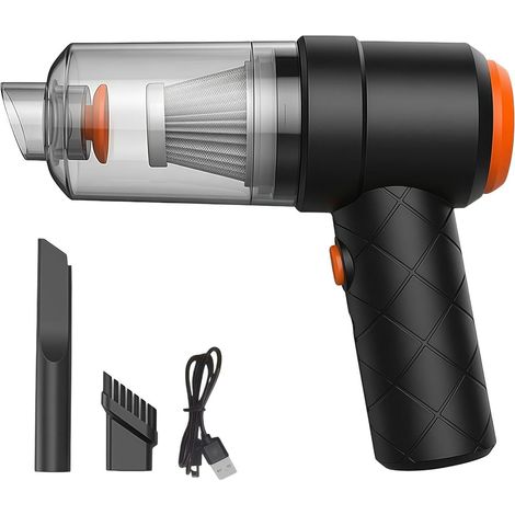 Aspirateur à Main Sans Fil Puissant et antidérapant, nettoyage amovible Nettoyeur pour Voiture, Souffleur d'Air Électrique,Pour Véhicule, Maison, Cuisine, Bureau, Canapé, Tapis, Fauteuil, Bureau, (1/5)
