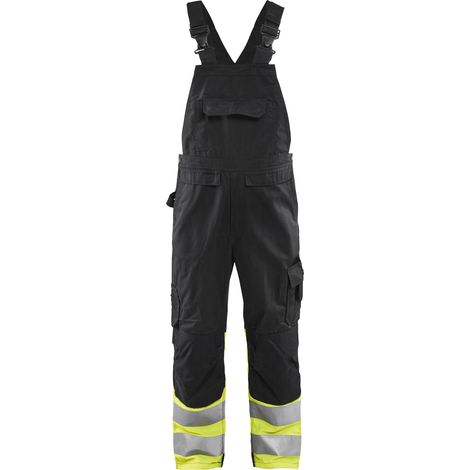 Mono de trabajo de alta visibilidad 2662 - Negro/Amarillo fluorescente 56